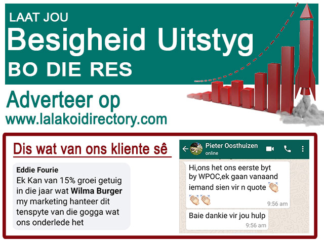 Advertensie en Bemarking vir Tuinroete Besighede